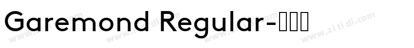 Garemond Regular字体转换